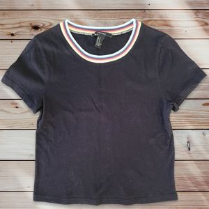 Forever 21 womens black tshirt